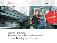 Tablet Screenshot of druckhaus-kaufmann.de